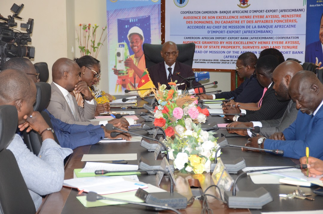 Working session with the Delegation of the Central Africa Mission of the African Export-Import Bank