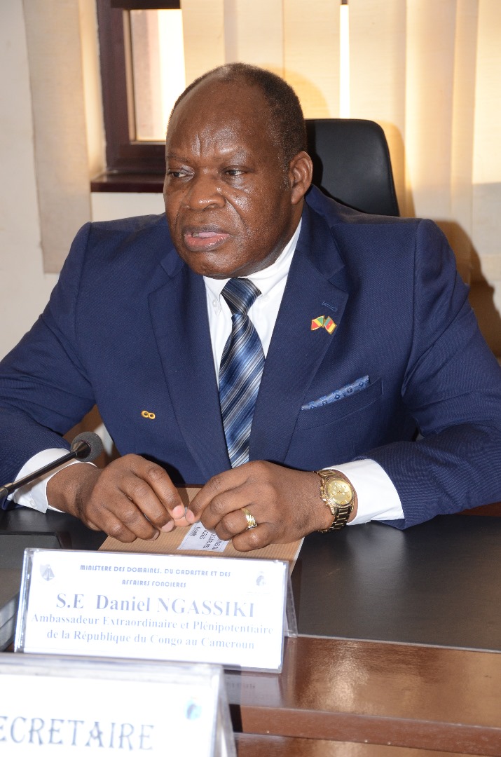 Extrait d’interview de Son Excellence DANIEL NGASSIKI, Ambassadeur Extraordinaire et Plénipotentiaire de la République du Congo au Cameroun, au sortir de l’audience au MINDCAF